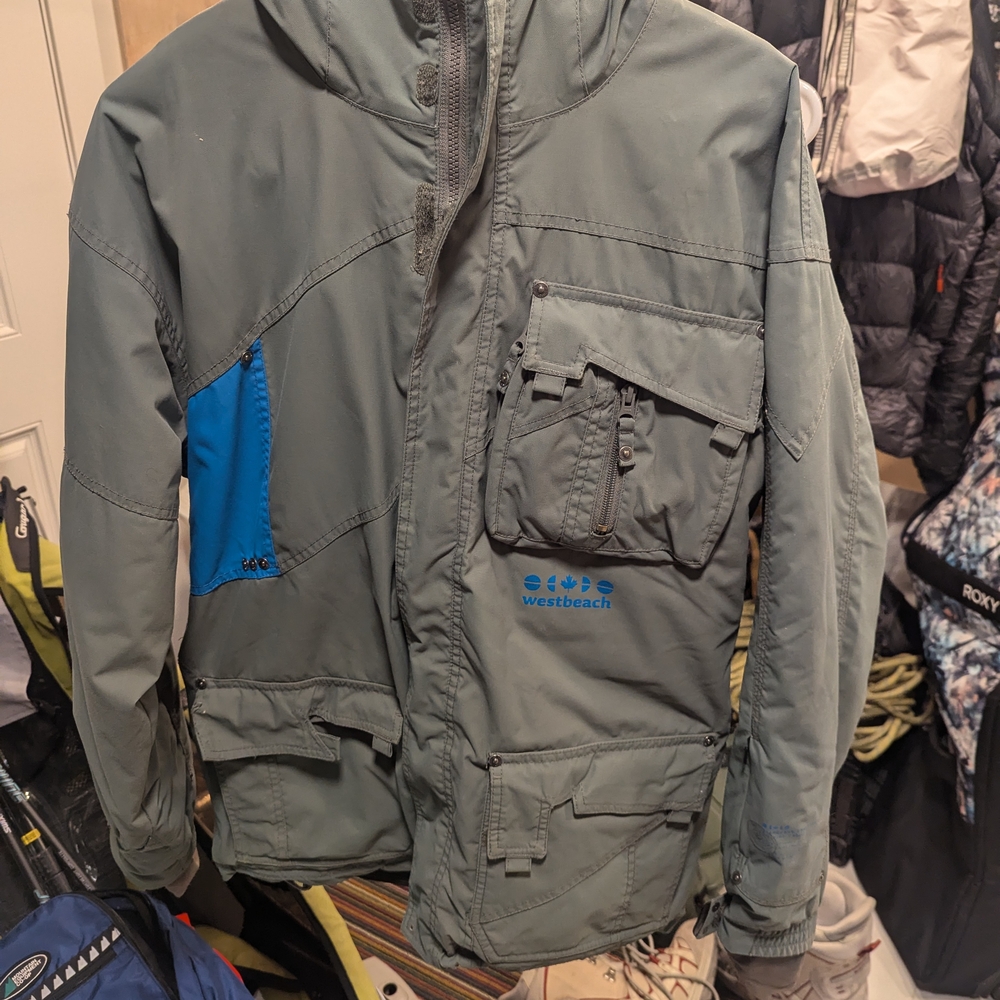 Men's Ski & Snowboard Jacket - Gray and Blue